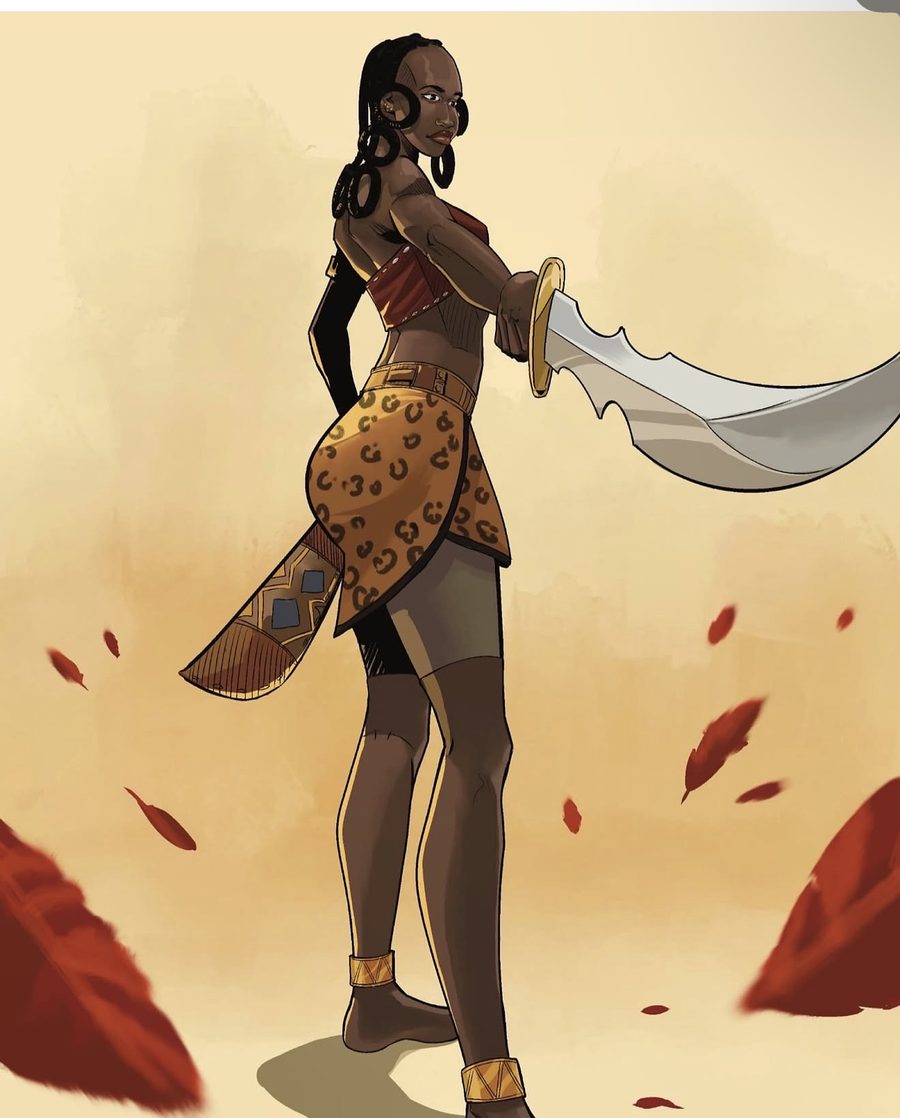 Sêmaya Kondjé, Amazon of the Golden Flame