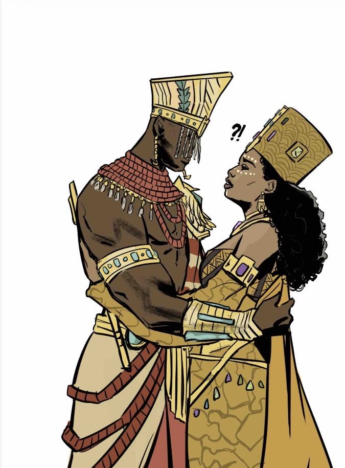 Shango and Kimoya Kandake in each other’s arms