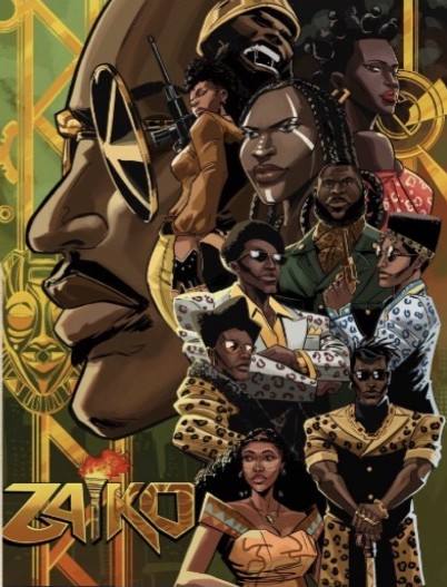 Zaïko The Leopard Phantom King of the Streets cover, African comic book